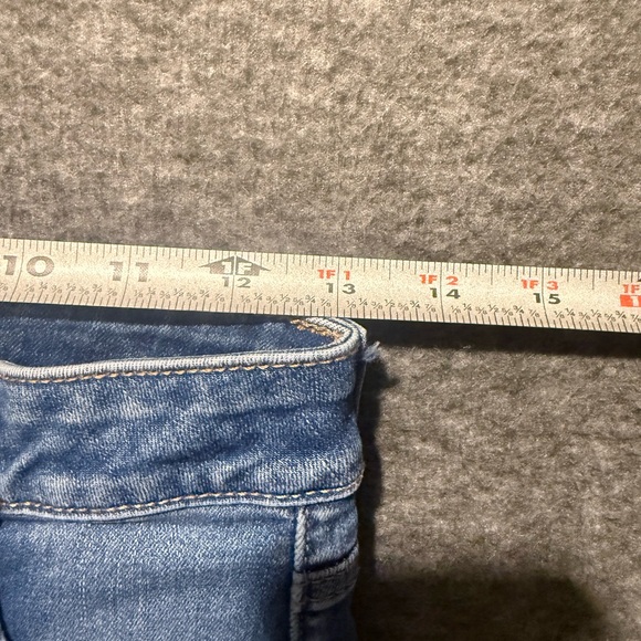 American Eagle Jeans Womens 4 (fit 26x30) blue Super High Rise Flare stretch - Picture 9 of 13